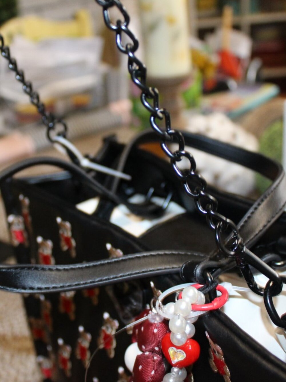 NWT LUV Betsey Johnson LBSAIN Tote/crossbody purse Darling! - Picture 8 of 11